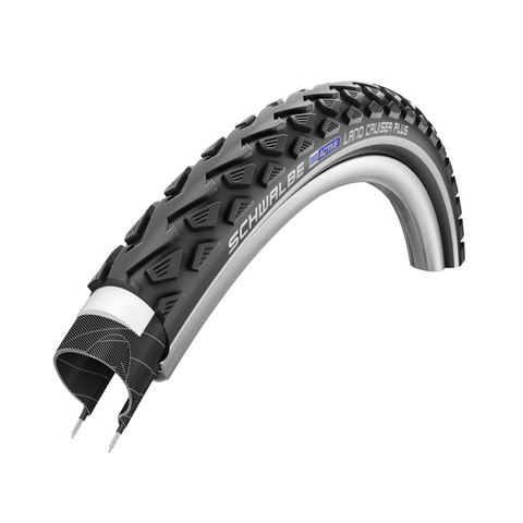 Schwalbe Schwalbe Land Cruiser Plus Drahtreifen - 28x1.60 Zoll - PunctureGuard - Reflexstreifen - schwarz