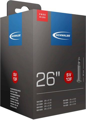 Schwalbe Schwalbe SV13F Freeride Schlauch 26 Zoll - 40 mm - schwarz - Größe 54/75-559