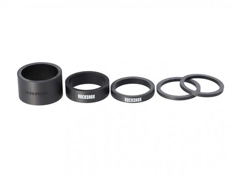 RockShox RockShox Headset Spacer UD-Carbon weißes Logo - präzise Höhenanpassung für den Vorbau