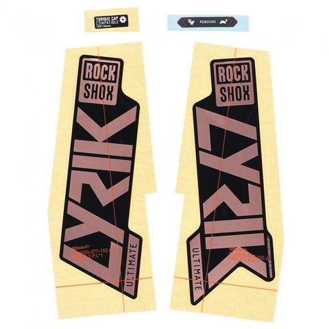 RockShox RockShox Gabel Decal-Kit Lyrik Ultimate 27|29 Zoll 11.4018.105.047 matte Copper-Folie für schwarz