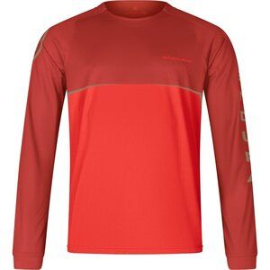 Endura ENDURA Core Printed MTB Fietsshirt Lange Mouwen Oranje/Rood Heren S