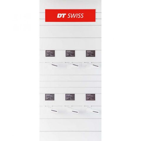 DT Swiss DT Swiss POS Package S/M/freistehend Weiß/rot - professionelle Laufrad-Präsentation