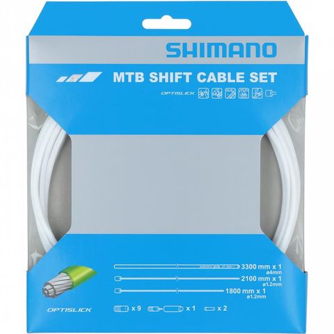Shimano SHIMANO Schaltzug-Set MTB OPTISLICK 3300 mm Weiß - präzise Schaltperformance
