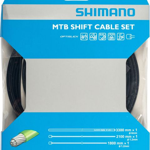 Shimano Shimano MTB Optislick schakelkabelset zwart