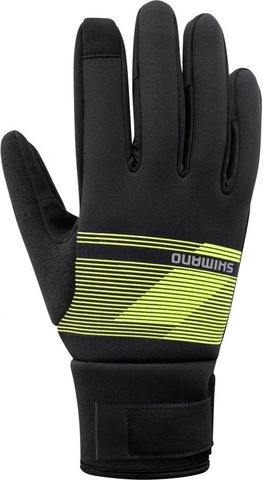 Shimano SHIMANO WINDBREAK Thermal Gloves Neon Yellow M - winddichte Thermohandschuhe für kalte Touren
