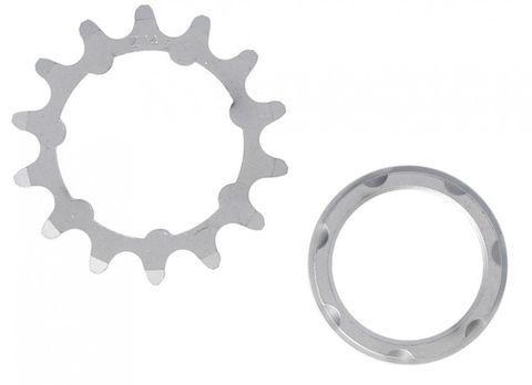 XLC XLC Single Speed Ritzel 1/8",14 Zähne mit Träger matt verchromt