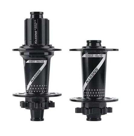 Hassns HASSNS Pro7 Boost 110X15 Ön - 148X12 Arka Göbek Seti 32 Delik Siyah