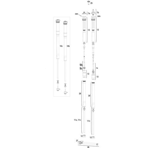 RockShox RockShox Ersatzteile Pike (A1-A2 / 2014-2017) 27,5" 12