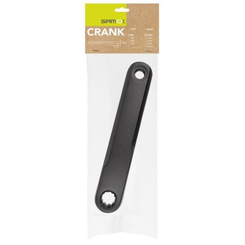 M-Wave MWave M-Wave E-Bike Kurbel links Alu ISIS 175 mm - schwarz, 0 mm Offset, für ISIS-Tretlager