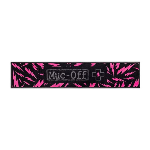 Muc Off Muc Off Fahrradmatte / Absorbing Bike Mat (200 x 40 cm) - black/pink