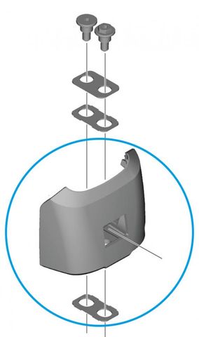 Shimano SHIMANO Unteres Gehäuse E-BIKE SYSTEMS Akkuhalter BM-EN600 - ca. 122 g