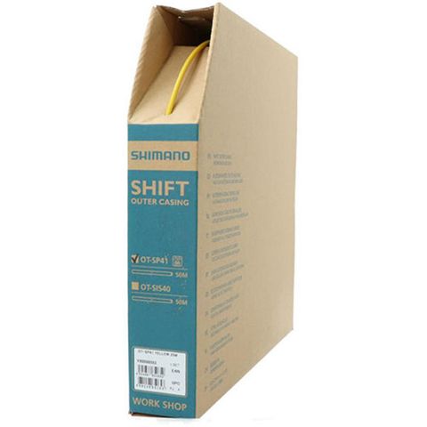 Shimano SHIMANO Schaltzugaußenhülle OT-SP41 25 m Schaltzugaußenhülle, Gelb
