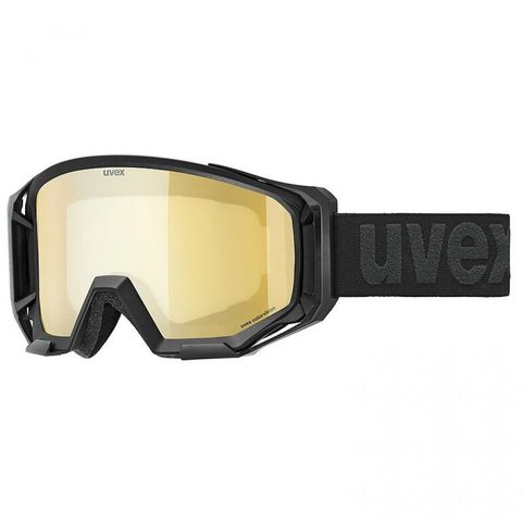 Uvex Uvex athletic CV Bike Goggle  black matt/mirror gold - Kontrastverstärkend, beschlagfrei, OTG, UV-Schutz, Filterkategorie 1