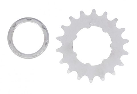 XLC XLC Single Speed Ritzel 1/8",18 Zähne mit Träger matt verchromt