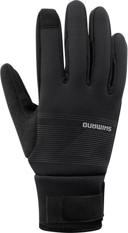 Shimano SHIMANO WINDBREAK Thermal Gloves Black XXL - winddichte Fahrrad-Winterhandschuhe für maximale Kontrolle