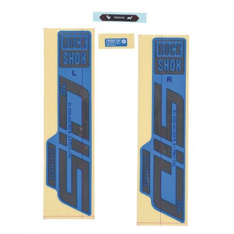 RockShox RockShox Gabel Decal-Kit SID SL Ultimate 27|29 Zoll 11.4018.105.035 gloss Polar-Folie für blau