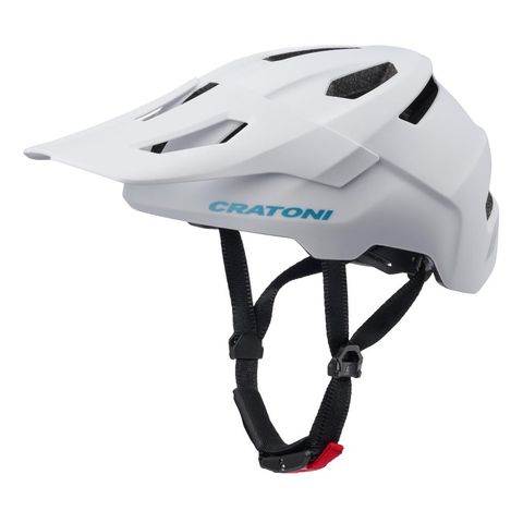 Cratoni Cratoni WildCat Kinder MTB-Helm white matt S-M, 49-56 Zentimeter, 12 Belüftungen, CleanTex Polster, Reflektoren, Visier