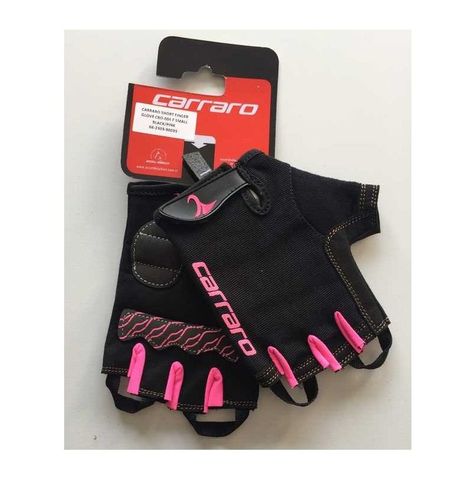 Carraro Carraro Kısa Parmak Eldiven Siyah/Pembe -M Beden- CRO-004F