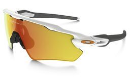 Oakley OAKLEY Radar EV Path Sport Zonnebril Wit Fire Iridium Lens