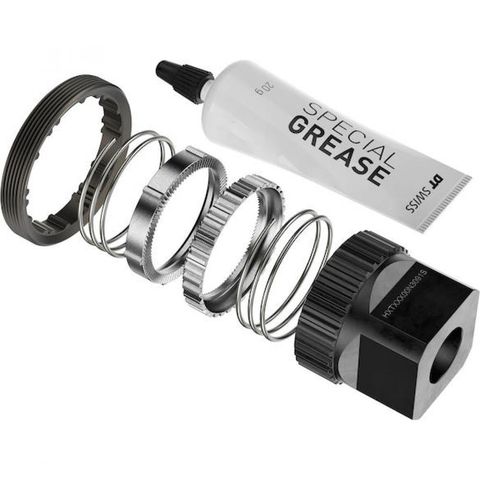DT Swiss DT Swiss Upgrade-Kit Ratchet DEG DF Anti Pedal Kickback System für MTB - DT SWISSninkl. WerkzeugnGröße: 90 Zähne Farbe: Silber VE: 1 Kit - Nabe - Naben Umrüstkits Freilauf