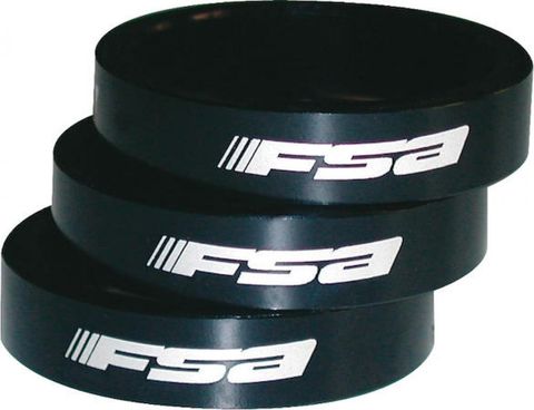 Fsa FSA Vorbauspacer Alu 5 mm x 1,5" Schwarz - Präzise Lenkerhöhe für Rennrad & MTB