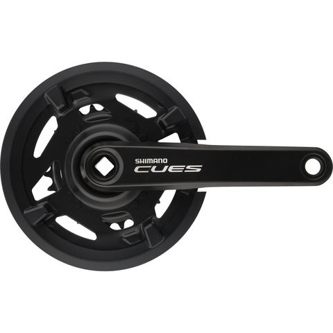 Shimano Shimano CUES Kurbelgarnitur FC-U4000-2 Vierkant mit Kettenschutzring schwarz 170,0 mm 26-40