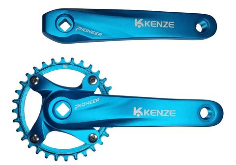 Kenze Kenze MTB 32T 170mm Mavi Bisiklet Aynakol Seti