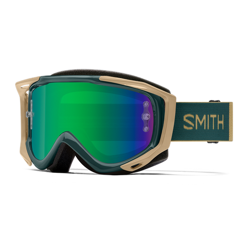 Smith Smith Fuel V.2 SW-X MTB Goggle Gözlük - Spruce Safari (Green Mirror + Clear Lens)
