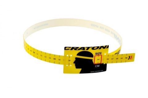 Cratoni Cratoni Kopfmaßband | schwarz-gelb | UNI