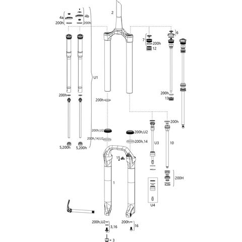 RockShox RockShox Ersatzteile Pike 29+ RCT3 B1/RC C1 (2017-2019) 6