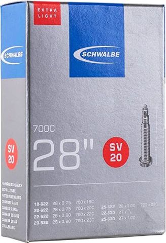 Schwalbe Schwalbe SV20 Extra Light Schlauch 28 Zoll - 40 mm - schwarz - Größe 18/25-622/630