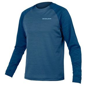 Endura ENDURA SingleTrack Fleece MTB Fietsshirt Lange Mouwen Blauw Heren