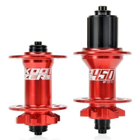 Koozer Koozer 450 5x100, 5x135 QR 6 Vida Disk 8-11s HG Mtb Göbek Seti Kırmızı