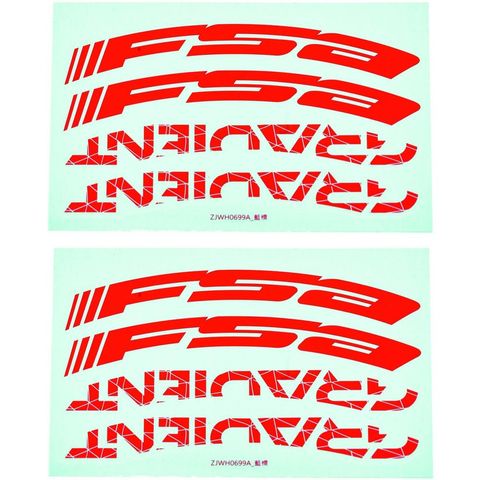 Fsa FSA Decals für Gradient Wider LRS 27,5" Rot - stylisches Upgrade für deinen Laufradsatz
