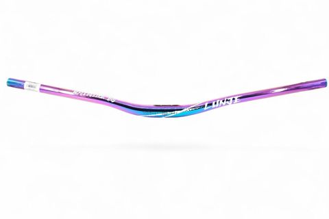 Lunje Lunje 31.8x780mm R:30 Alüminyum Mtb Bisiklet Gidonu Rainbow-Beyaz
