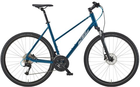 Ktm KTM X-Life Road - 28 Zoll - Trapez - vital blue (silver+blue) - Größe 51 CM