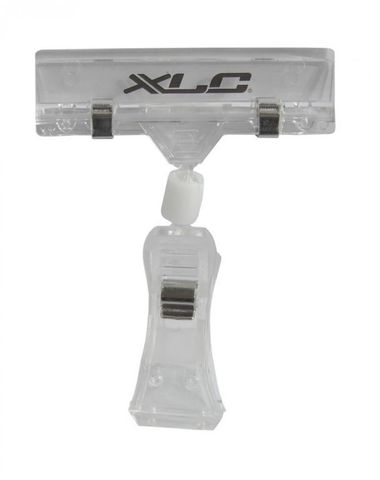 XLC XLC Preisschildhalter mit doppelter Klemmung transparent Logo 10er pack