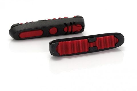 XLC XLC Felgenbremsbelag Road BS-X04 4er Set, 55 mm, schwarz/rot