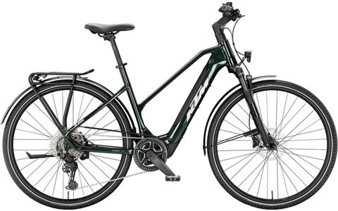Ktm KTM Macina Sport SX 20 - 400 Wh - 28 Zoll - Trapez - 2026 - Smaragd Black/Silver - Größe 56 CM