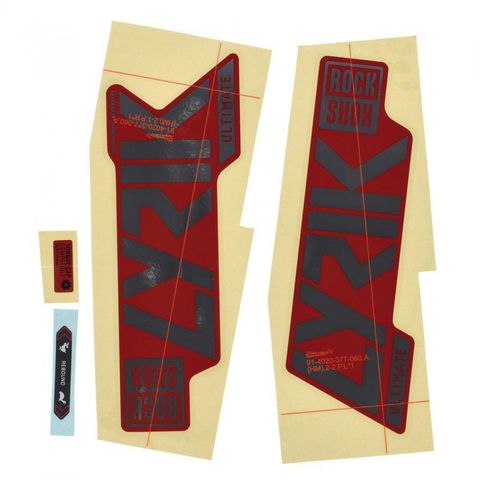 RockShox RockShox Gabel Decal-Kit Lyrik Ultimate 27|29 Zoll 11.4018.105.050 gloss Polar-Folie für rot