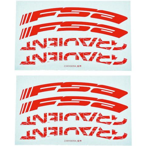Fsa FSA Decals für Gradient Wider LRS 29" Rot - stylische Laufrad-Aufwertung