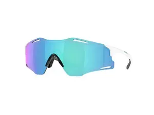 Oakley OAKLEY Cybr Zero Sport Zonnebril Prizm Sapphire Lens Polished Wit
