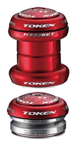 Token TOKEN Steuersatz hEGGset AHead 2in1 1 1/8" rot (34/41mm)