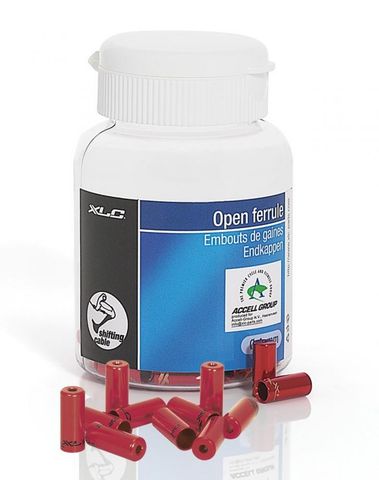 XLC XLC Endkappen f. Bremsaussenhülle BR-X10 rot, Innen Ø 5,0mm, 50 Stück in Flasche