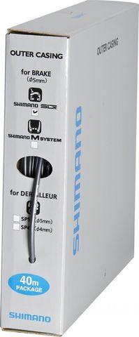 Shimano SHIMANO Bremszugaußenhülle SLR 40 m ? Werkstattrolle, Grau