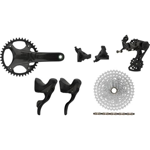 Campagnolo Campagnolo Ekar Gruppe 13-fach 42 mit Scheibenbremse schwarz Campagnolo N3W 9-42 Campagnolo N3W 170,0 mm ohne ohne
