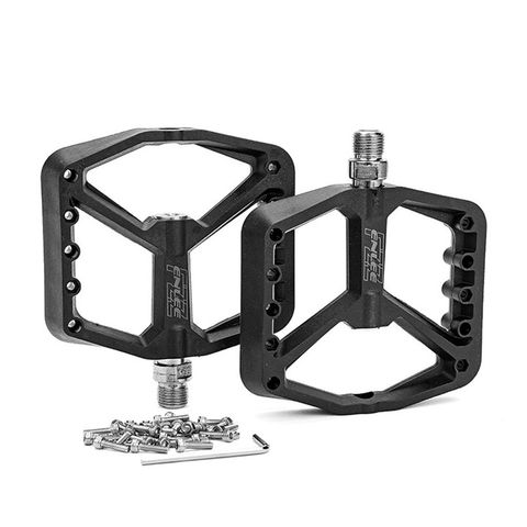 Enlee Enlee NY-02 125x110mm Mtb Naylon Fiber Platform Pedal Siyah