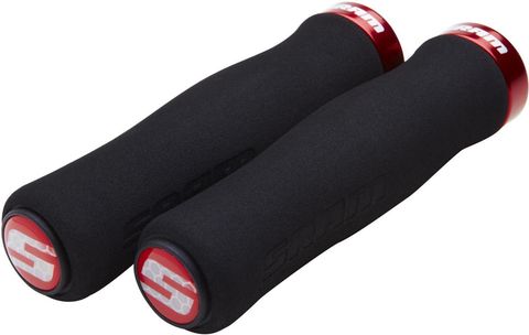 Sram SRAM Contour Schaumstoff Griffe - Lock-on - schwarz - Lockring rot