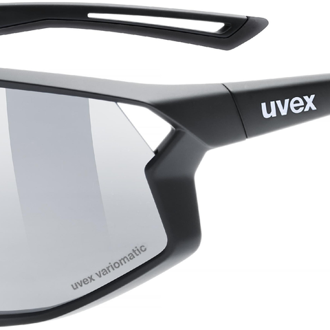 Uvex uvex Skyryse V fietsbril Zwart Mat / Lightmirror Zilver