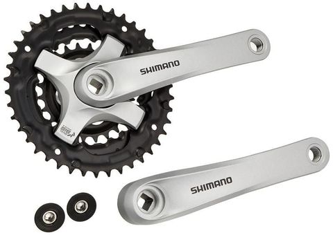 Shimano Shimano Tourney FC-TY501 Aynakol 3x6/7/8 | 48-38-28T | 170 mm | Gümüş | Zincir Korumasız |